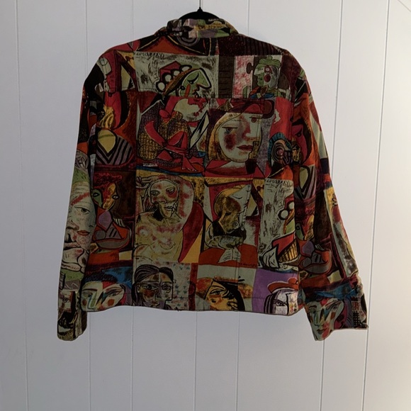 Mirror Image Picasso Art Style Jacket size XL - Picture 9 of 16